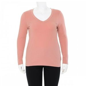Women V-Neck Long Sleeve Shirt